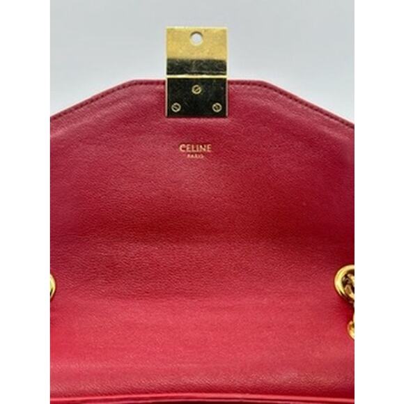 Celine‎ Shiny Calfskin Medium C Bag Red 2018 collection! Gorgeous! - Picture 12 of 16